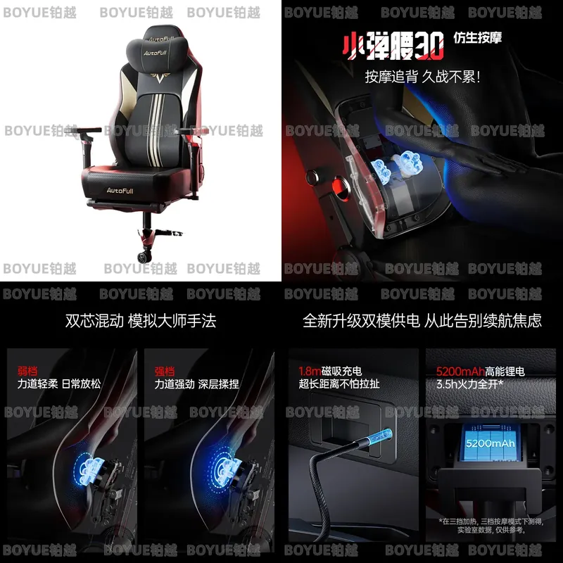 Ergonomic Gaming Chair with 8D - Massage ulasan dan harga