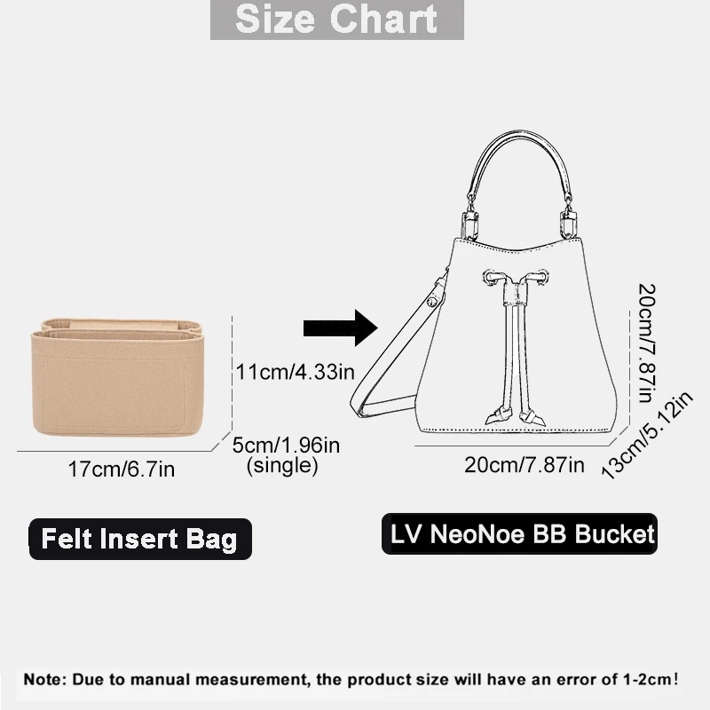 For LV Neonoe BB Bucket Felt I - Makeup ulasan dan harga