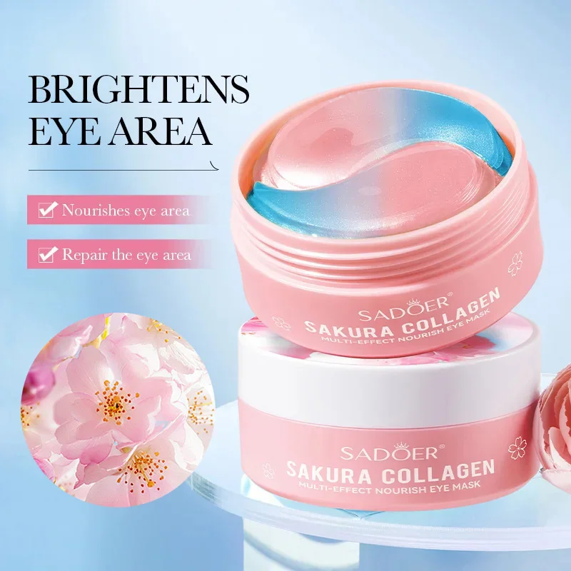 60pcs Sakura Collagen Eye Mask - Collagen Under Eye Patches ulasan dan harga