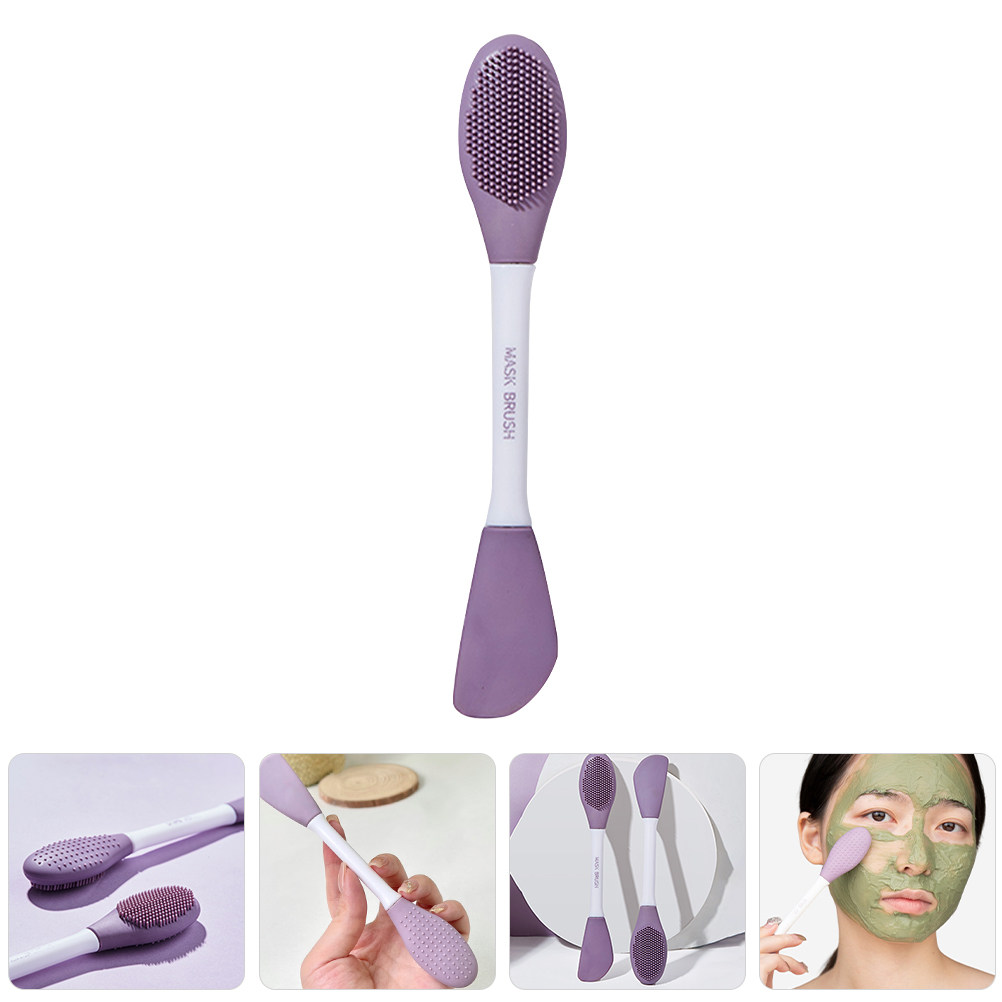 Silicone Dual-Head Face Mask B - Silicone Face Scrubber Electric ulasan dan harga