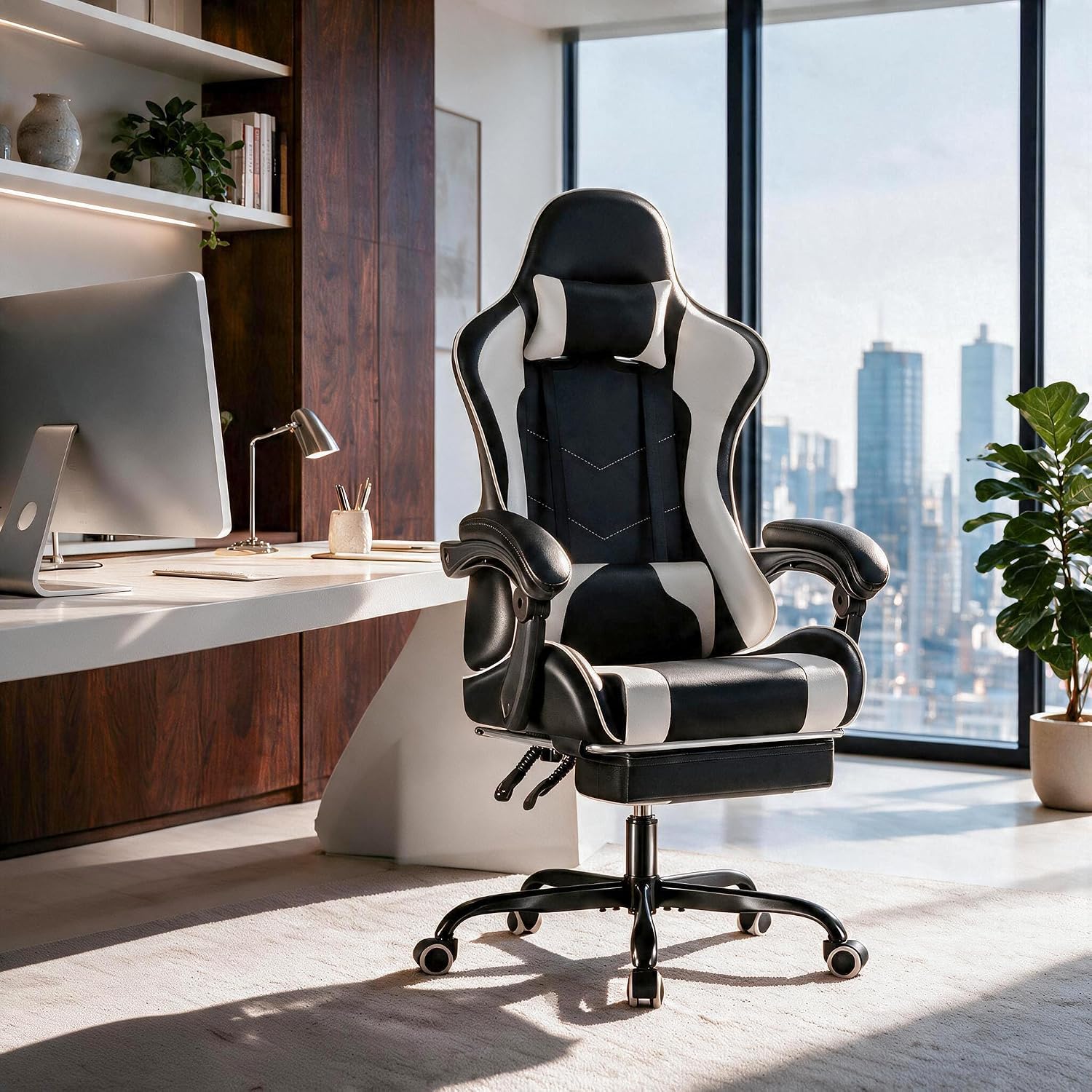 Furmax Gaming Chair, Video Gam - Massage ulasan dan harga