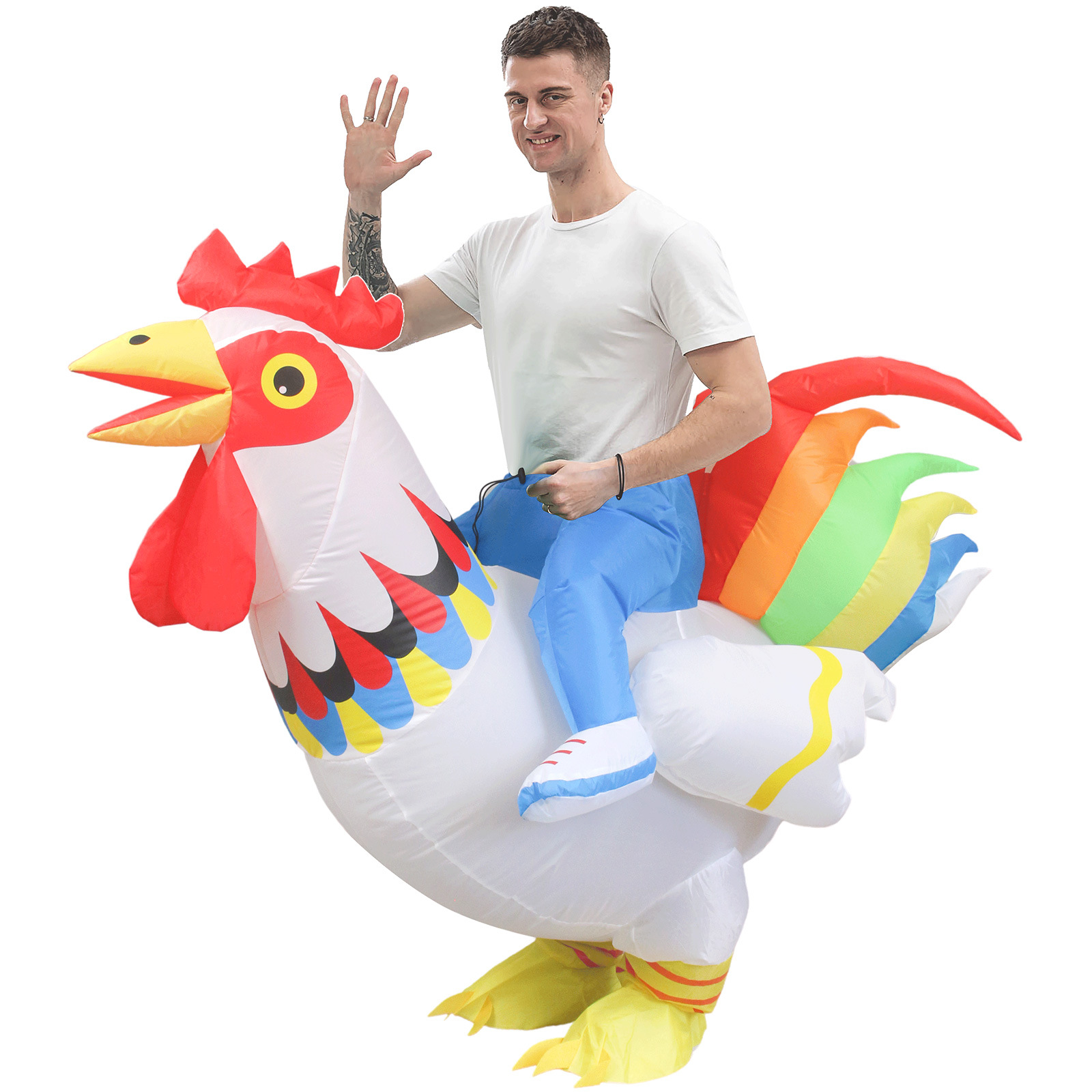 Halloween Funny Rooster Inflat - Makeup ulasan dan harga