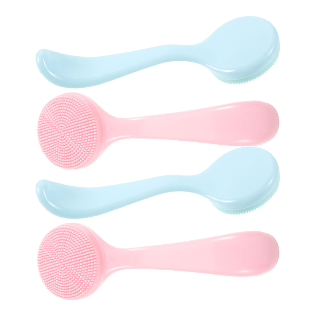 4Pcs Silicone Face Wash Brush  - Silicone Face Scrubber Electric ulasan dan harga