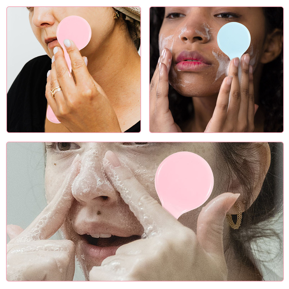 4Pcs Silicone Face Wash Brush  - Silicone Face Scrubber Electric ulasan dan harga