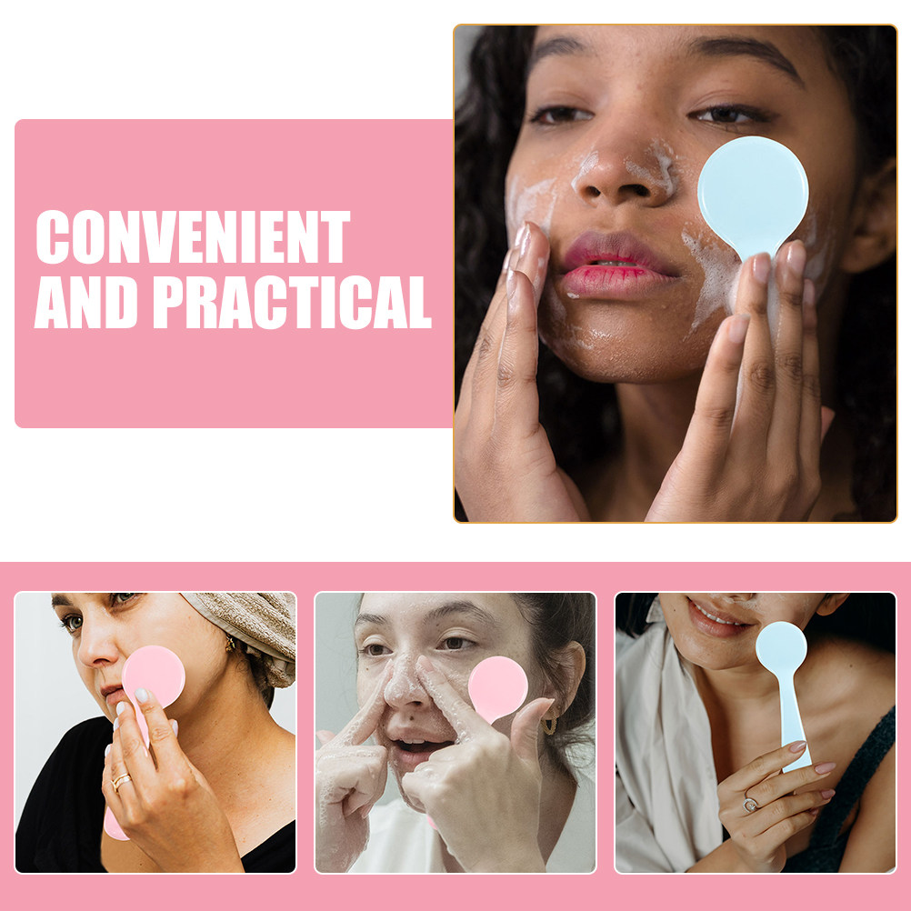 4Pcs Silicone Face Wash Brush  - Silicone Face Scrubber Electric ulasan dan harga