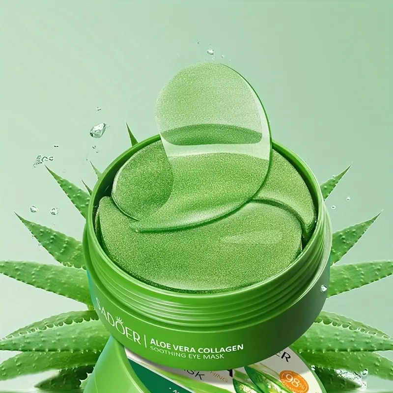 60 Pieces of Aloe Vera Collage - Collagen Under Eye Patches ulasan dan harga