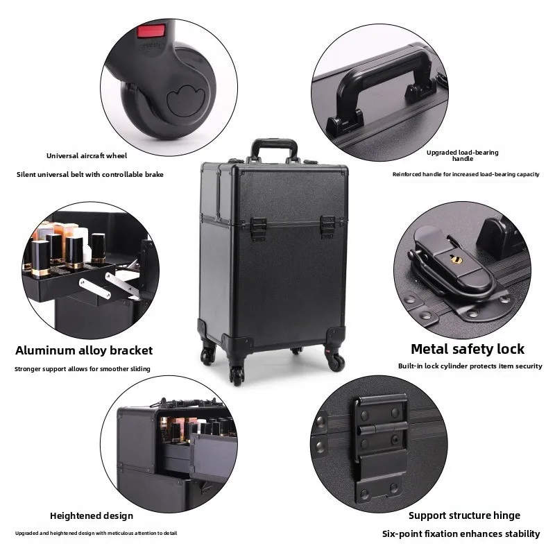 Aluminum Alloy Pro Large Capac - Makeup ulasan dan harga