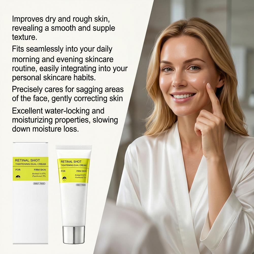 Retinol Shot Tightening Dual C - Retinol Anti Wrinkle Cream ulasan dan harga