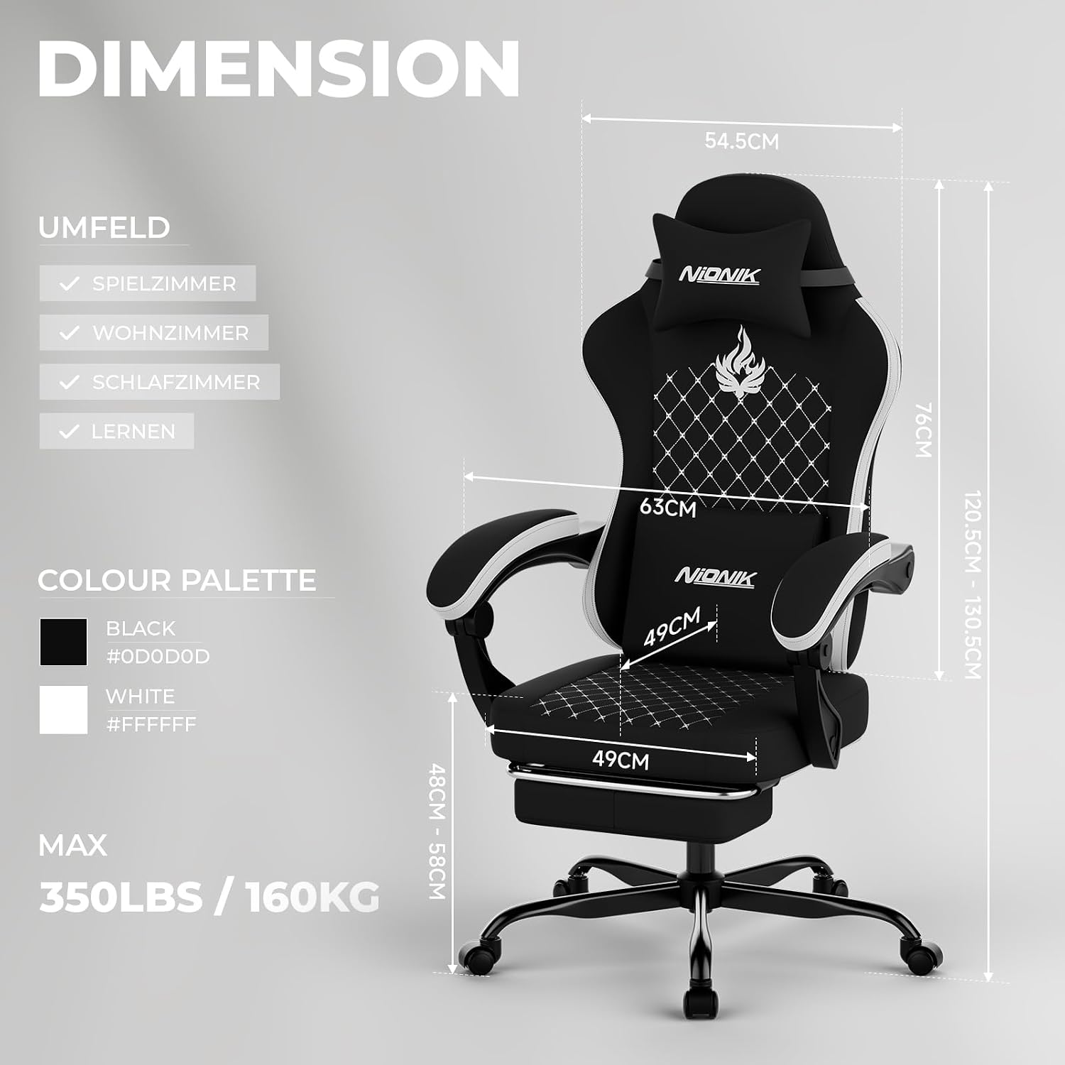 Gaming Chair with Massage,Ergo - Massage ulasan dan harga